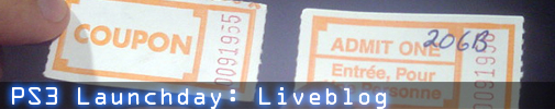 PS3 Launchday: Liveblog