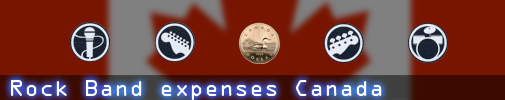 Rock Band expenses Canada