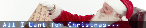 All I Want for Christmas…
